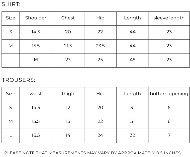 Size guide