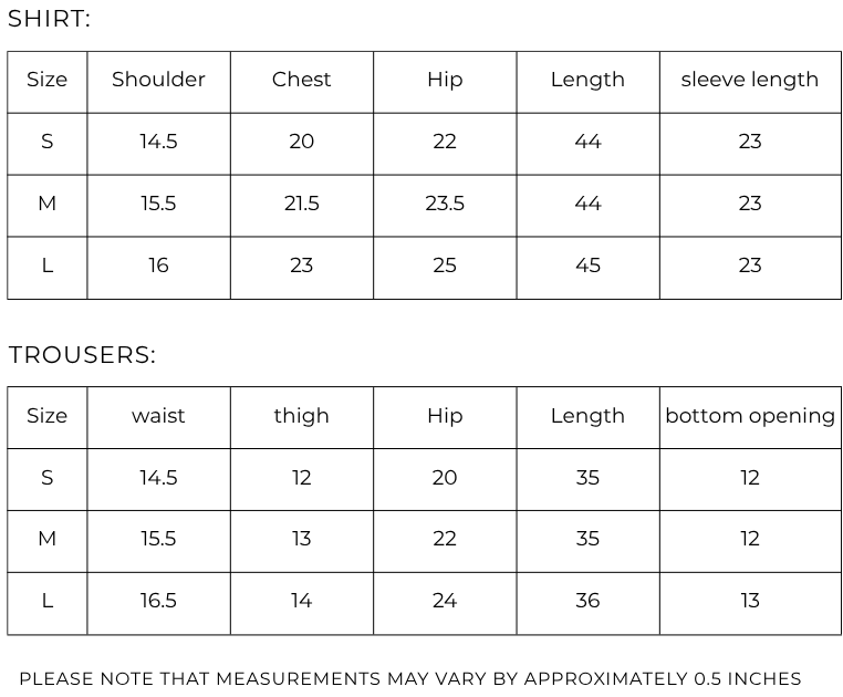 Size guide