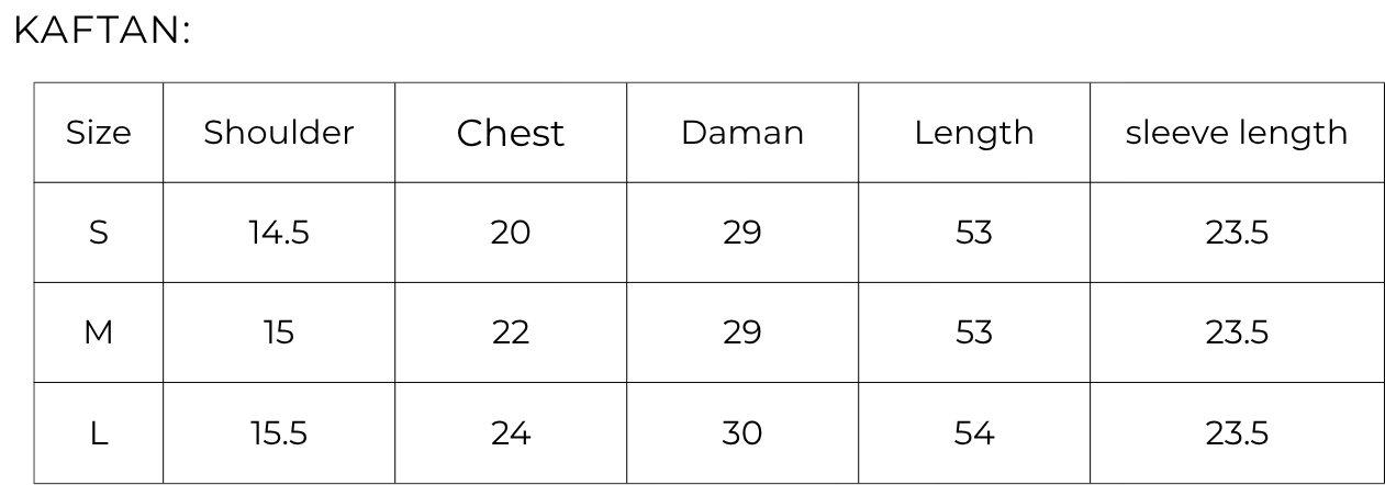Size guide